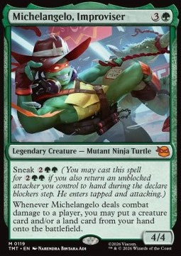 Michelangelo, Improviser - Teenage Mutant Ninja Turtles (Mythic) [TMT-119] Imagen principal del producto
