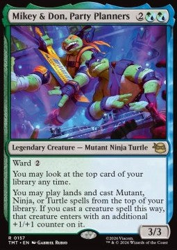 Mikey & Don, Party Planners - Teenage Mutant Ninja Turtles (Rare) [TMT-157] Main image