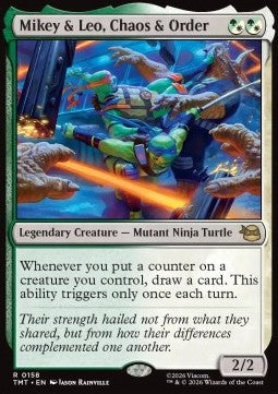 Mikey & Leo, Chaos & Order - Teenage Mutant Ninja Turtles (Rare) [TMT-158] Main image