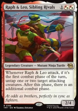 Raph & Leo, Sibling Rivals - Teenage Mutant Ninja Turtles (Rare) [TMT-166] Main image