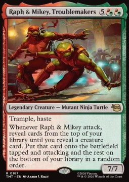 Raph & Mikey, Troublemakers - Teenage Mutant Ninja Turtles (Rare) [TMT-167] Image principale du produit