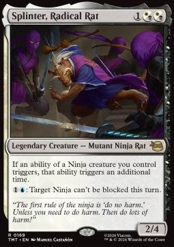 Splinter, Radical Rat - Teenage Mutant Ninja Turtles (Rare) [TMT-169] Main image