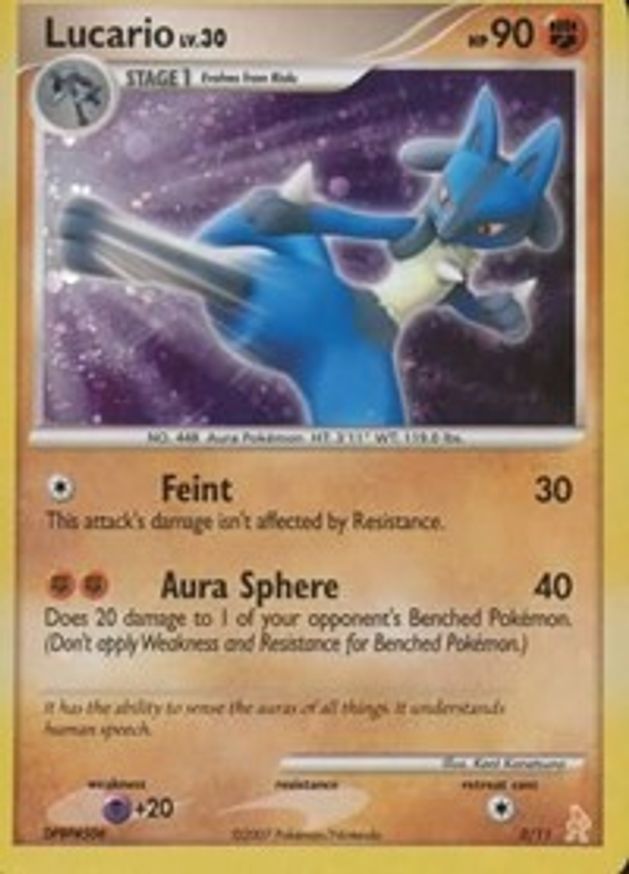 Pokémon-kaart Lucario Lv.30 3/11 Common uit de set DP Trainer Kit Hoofdafbeelding