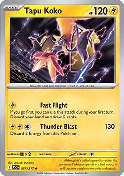 Tapu Koko - Ascended Heroes (Rare) [ASC-067] Hauptbild