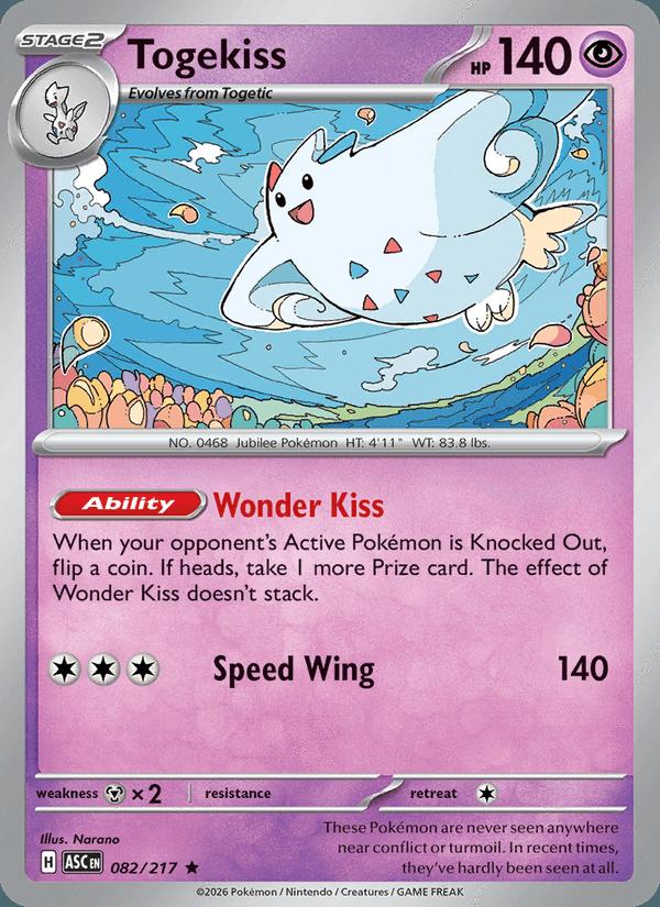 Togekiss - Ascended Heroes (Rare) [ASC-082] Imagen principal del producto