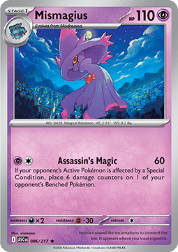 Mismagius - Ascended Heroes (Rare) [ASC-086] Hauptbild