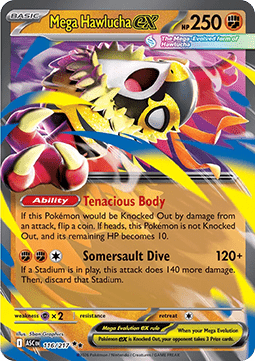 Mega Hawlucha ex - Ascended Heroes (Double Rare) [ASC-116] Imagen principal del producto