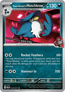 Team Rocket's Honchkrow - Ascended Heroes (Rare) [ASC-127] Hauptbild