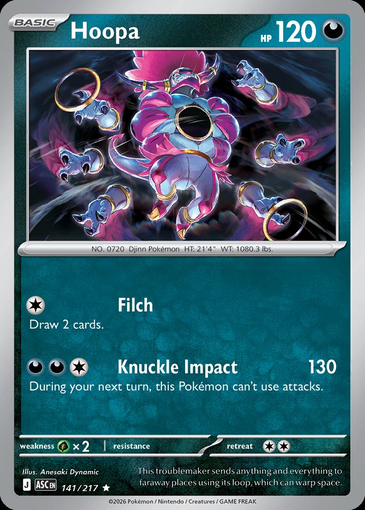 Hoopa - Ascended Heroes (Rare) [ASC-141] Imagen principal del producto