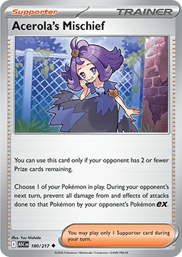 Acerola's Mischief - Ascended Heroes (Uncommon) [ASC-180] Imagen principal del producto