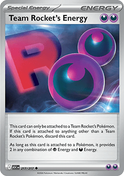 Team Rocket's Energy - Ascended Heroes (Uncommon) [ASC-217] Imagen principal del producto