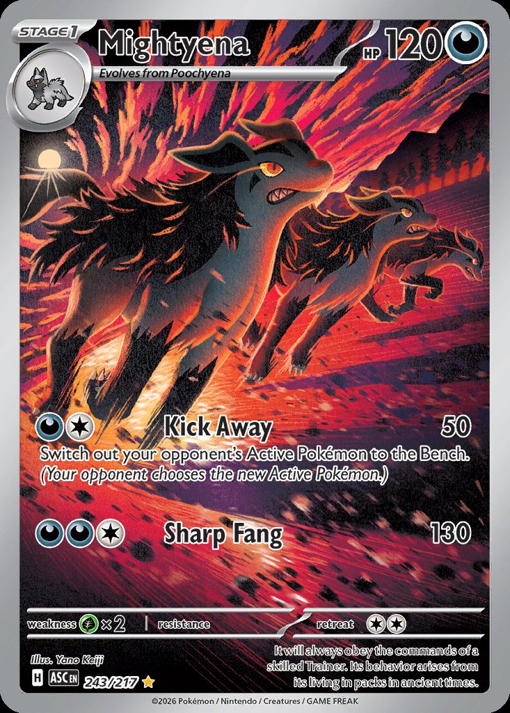 Mightyena - Ascended Heroes (Illustration Rare) [ASC-243] Image principale du produit