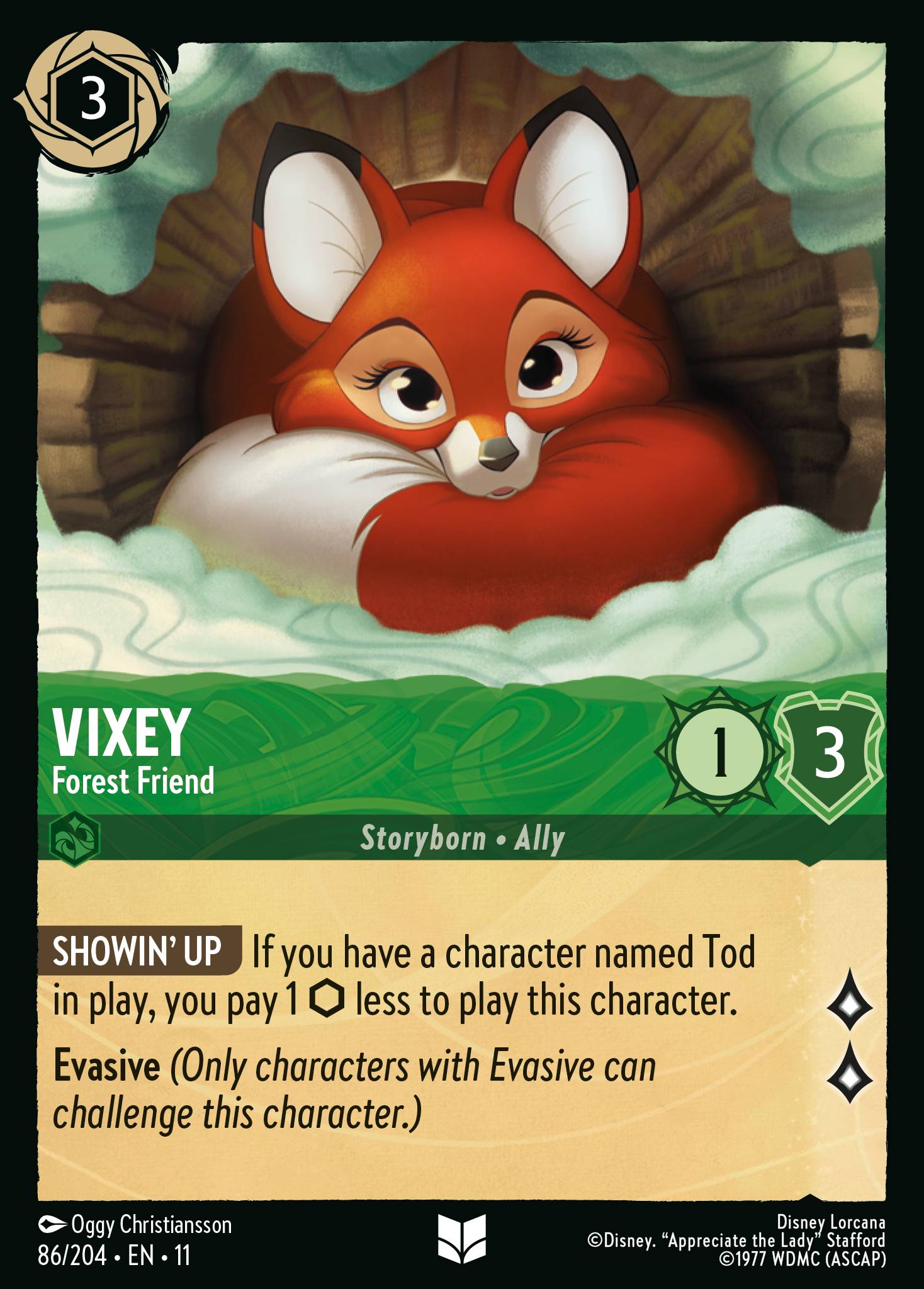Vixey - Forest Friend — Winterspell (11WSP-86) Disney Lorcana card