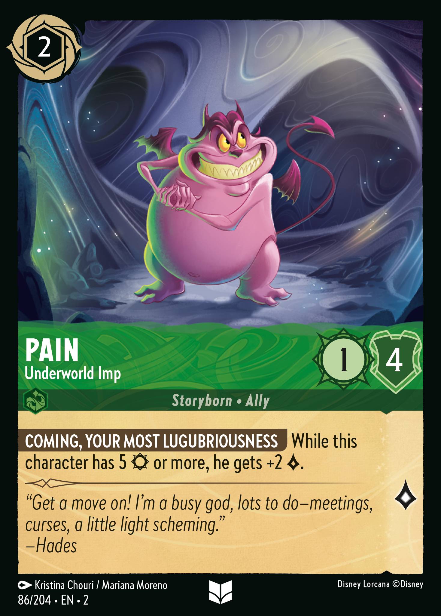 Pain - Underworld Imp — Rise of the Floodborn (2ROF-86) Disney Lorcana card