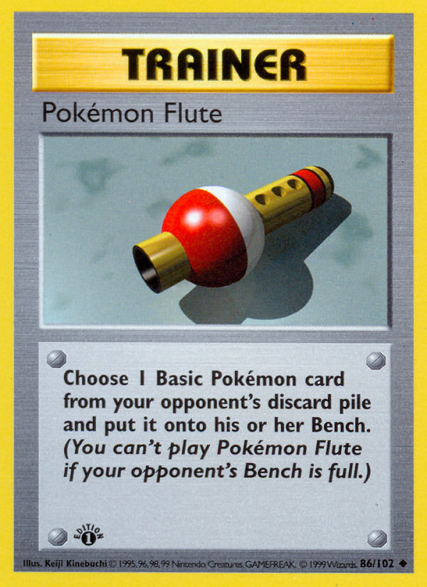 Pokémon Flute – Base Set 86 – Pokémon TCG single card Hoofdafbeelding