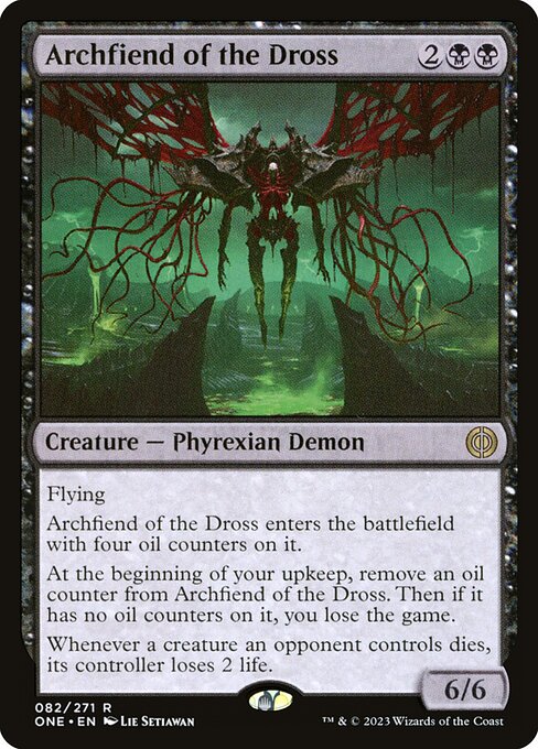 Archfiend of the Dross – Phyrexia: All Will Be One (ONE-82) Magic: The Gathering card Image principale du produit