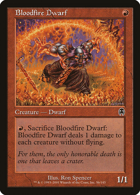 Bloodfire Dwarf – Apocalypse (APC-56) Magic: The Gathering card