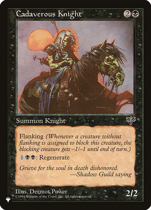 Cadaverous Knight – The List (PLST-MIR-110) Magic: The Gathering card | LC-REM-20260804-15151525855564-86dc3679-9832-46e4-b5f8-c78bf5249a5e