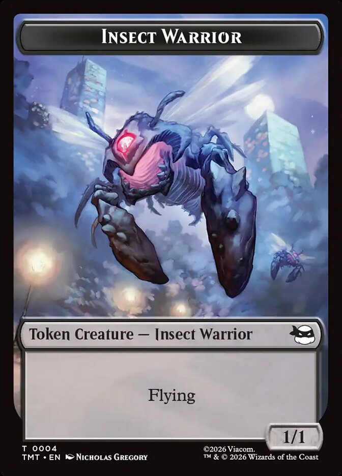 Magic-kaart Insect Warrior Token // Food Token TTMT-4 uit Teenage Mutant Ninja Turtles: Tokens (Token)