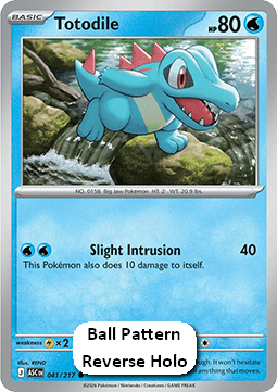 Totodile - Ascended Heroes: Additionals (Common) [xASC-041] Immagine principale del prodotto