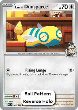 Larry's Dunsparce - Ascended Heroes: Additionals (Common) [xASC-163] Immagine principale del prodotto