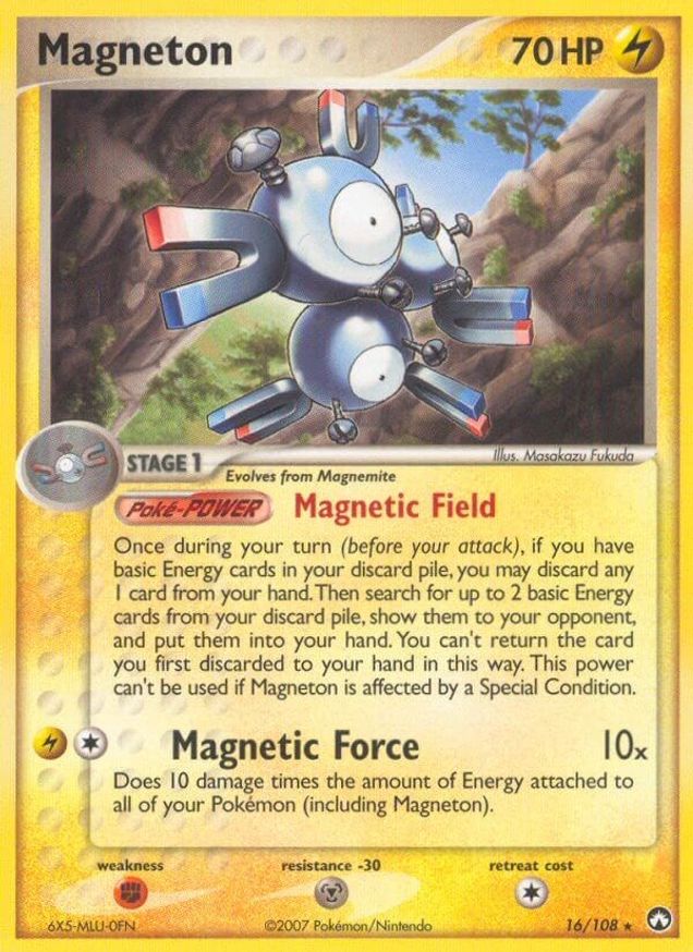 Pokémon-kaart Magneton 16/108 Rare uit de set EX Power Keepers Hoofdafbeelding