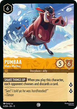 Pumbaa - Winter Warthog - Winterspell (Common) [11WSP-4] Hoofdafbeelding