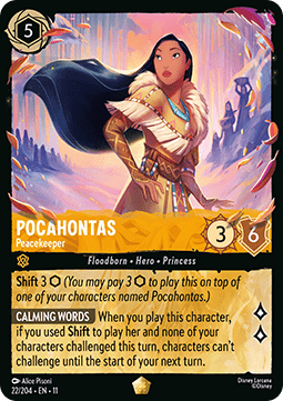 Pocahontas - Peacekeeper (V.1) - Winterspell (Legendary) [11WSP-22] Immagine principale del prodotto