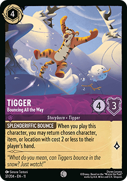 Tigger - Bouncing All the Way (V.1) - Winterspell (Common) [11WSP-37] Hoofdafbeelding