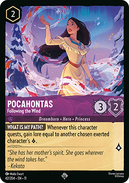 Pocahontas - Following the Wind - Winterspell (Super Rare) [11WSP-42] Hoofdafbeelding