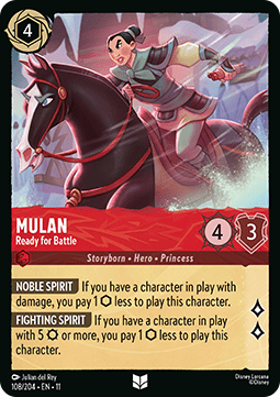 Mulan - Ready for Battle - Winterspell (Uncommon) [11WSP-108] Hauptbild