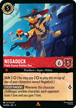 Negaduck - Public Enemy Number One (V.1) - Winterspell (Rare) [11WSP-116] Hauptbild