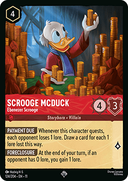 Scrooge McDuck - Ebenezer Scrooge - Winterspell (Super Rare) [11WSP-124] Immagine principale del prodotto