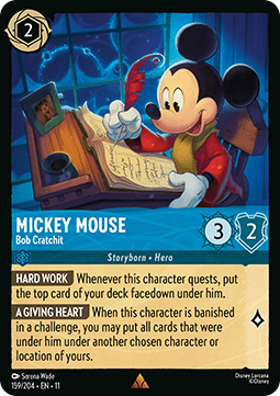 Mickey Mouse - Bob Cratchit (V.1) - Winterspell (Rare) [11WSP-159] Hauptbild