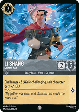 Li Shang - Solemn Son - Winterspell (Common) [11WSP-175]