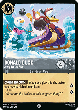 Donald Duck - Along for the Ride (V.1) - Winterspell (Common) [11WSP-178] Main image