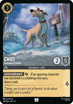 Chief - Seasoned Tracker - Winterspell (Uncommon) [11WSP-179] Main image