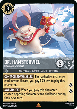 Dr. Hamsterviel - Infamous Scientist - Winterspell (Rare) [11WSP-186] Main image