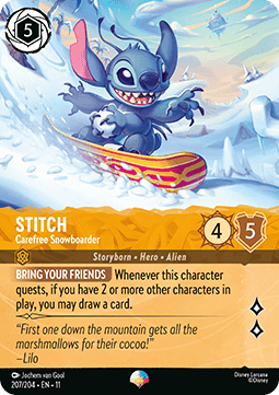 Stitch - Carefree Snowboarder (V.2) - Winterspell (Epic) [11WSP-207] Immagine principale del prodotto