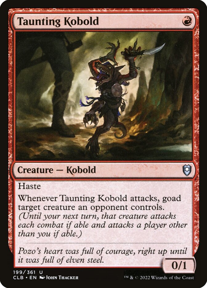 Taunting Kobold - Commander Legends: Battle for Baldur's Gate (Uncommon) [CLB-199]