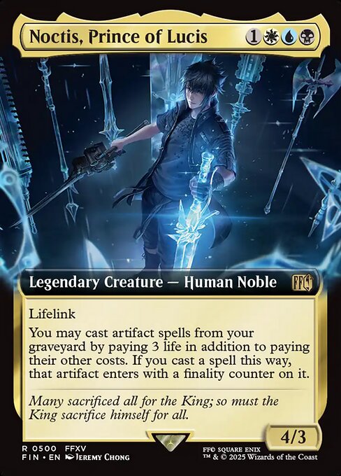 Noctis, Prince of Lucis – Final Fantasy (FIN-500) Magic: The Gathering card | LC-REM-20260804-15543933665612-8717cde9-eaee-4926-ab6e-02bb58421d05