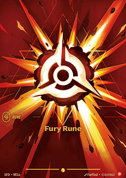 Fury Rune (V.2 - Showcase) - Spiritforged (Showcase) [SFD-R01a] Imagen principal del producto