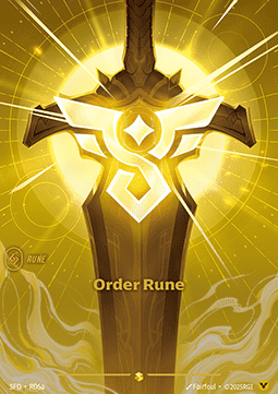 Order Rune (V.2 - Showcase) - Spiritforged (Showcase) [SFD-R06a] Imagen principal del producto