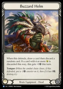 Buzzard Helm (Regular) - Compendium Of Rathe (Rare) [PEN-002] Main image