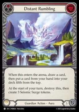 Distant Rumbling (Red) (Regular) - Compendium Of Rathe (Common) [PEN-023]