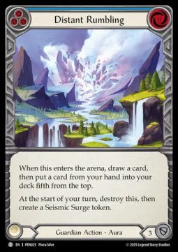 Distant Rumbling (Blue) (Regular) - Compendium Of Rathe (Common) [PEN-025]