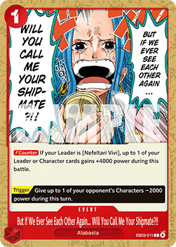 But If We Ever See Each Other Again... Will You Call Me Your Shipmate?!! (EB03-011) (V.1) - Heroines Edition (Common) [EB03-011] Main image