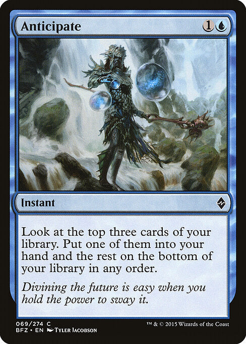 Anticipate – Battle for Zendikar (BFZ-69) Magic: The Gathering card Main image