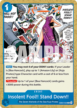 Insolent Fool!! Stand Down!! (EB03-029) (V.1) - Heroines Edition (Common) [EB03-029] Main image