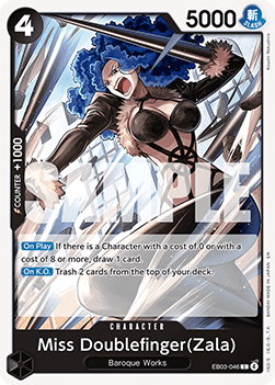 Miss Doublefinger(Zala) (EB03-046) (V.1) - Heroines Edition (Common) [EB03-046] Main image